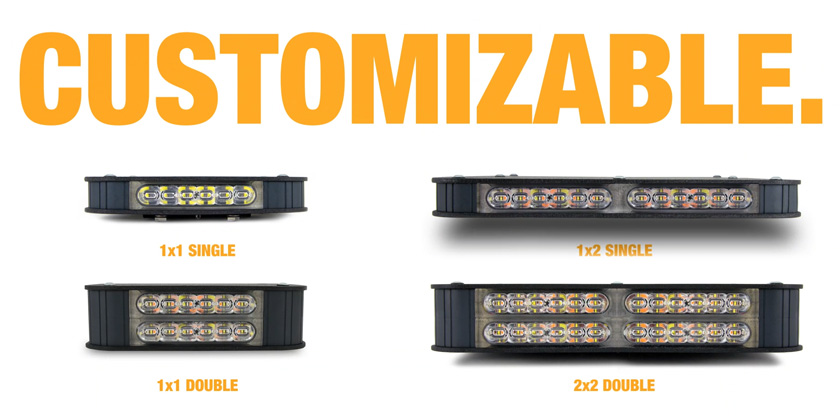 Customisable lights grid system